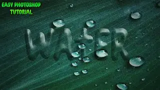 How to create water text effect in photoshop | Hammad File