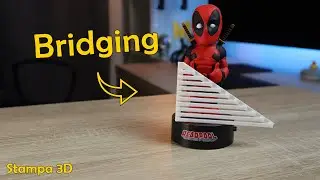 Test PLA Ep.4 - Controlliamo la massima distanza di sbalzo senza supporti con il BRIDGING
