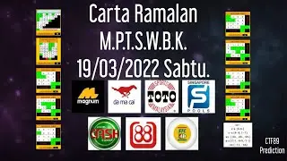 Carta Ramalan 19/03/2022 Sabtu. Magnum,Damacai,Toto,Singapore,Cash Sweep,Sabah & Sandakan.