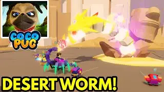 Destroying Desert Worm Boss In Roblox Bot Clash
