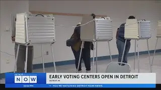Early voting centers open in Detroit, officials expect low voter turnout