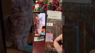 Painting process of a cat JJ by Gulchik Art