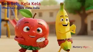 Seb Aur Kela Song | Phalon Ka Geet | Kids Learning Fruits