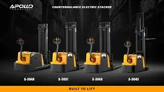 Apollo Forklift Counterbalanced Electric Stackers 1,100-3300lbs Cap. 98-118