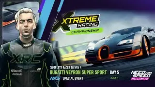 Bugatti Veyron Super Sport | Day 5  Alacrity | NFS No Limits: XRC