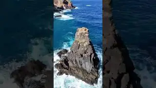 🌊DJI Mini 4 Pro Circles Madeira Epic Sea Cliffs | Object Tracking in Action! #dji #drone #djiglobal