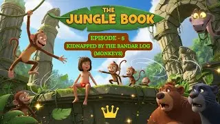 Episode 5 - Kidnapped By The Bandar-Log (Monkeys) | The Jungle Book | Cartoon Story #cartoon
