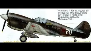 Истребитель второй мировой P-40 Томагавк | Американский истребитель Киттихок | Самолеты ВМВ