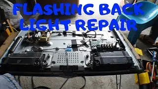 FLASHING BACK LIGHT REPAIR | LG 32 INCHES FLAT TV REPAIR
