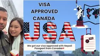 We got our visa approved from canada 🇳🇵🇨🇦🇺🇸#nepaliincanada #usavisaapproved #usaupdates #couple 