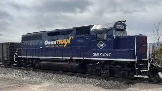 *CRAZY RARE* OMLX 4017 & SD70MAC TRAIL ON THE BNSF H-KCKDEN!