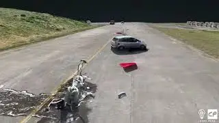Crash Day 2  - Worksite Solar CCTV UNIT 60mph Crash | Crash Testing with 3D MODELLING