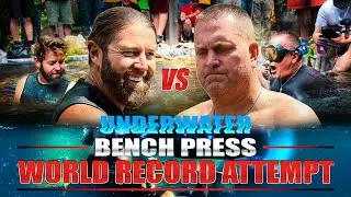 Underwater Bench Press World Record Attempt @ForrestGalante @GregWittstockThePondGuy @BamaBass