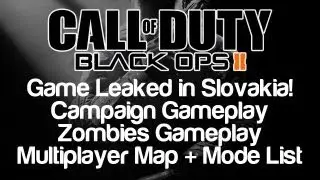 Black Ops 2 Leaks - Zombies + Campaign Gameplay, Multiplayer Maps + Modes Confirmed