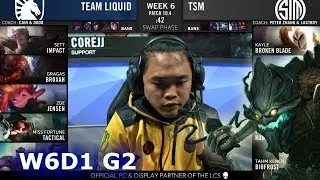 Team Liquid vs TSM | Week 6 Day 1 S10 LCS Spring 2020 | TSM vs TL W6D1
