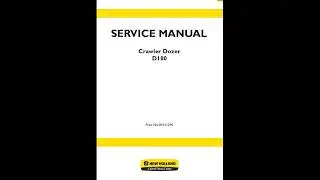 New Holland D180 (Tier 3) Service Manual