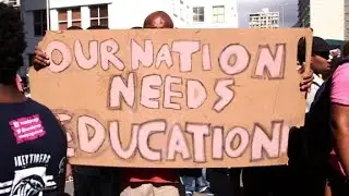 Students storm South African parliament