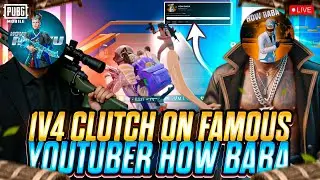 FIGHT WITH FAMOUS YOUTUBER HOW BABA|1v4 CLUTH HOW BABA| HOW RIZU GAMING |PUBG MOBILE 