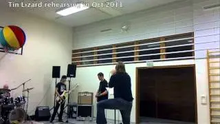 Tin Lizard rehearsing in Oct 2011