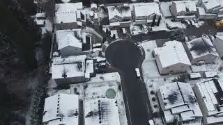 DJI Drone Vancouver WA Snow Video Footage