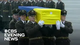 Remains of Ukrainian plane crash victims return home to Kiev