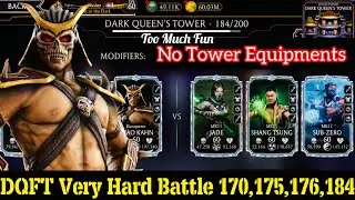 Dark Queen&rsquo;s Fatal Tower Very Hard Battle 170,175,176,184 Fight + Reward | Talent setup | MK Mobile