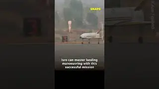 ISRO&rsquo;s Pushpak captured during successful autonomous landing! #iknsnaps