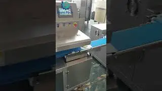 P 190 large size Meat pie making machine with paper Laying Machine and tray aligning system #shorts