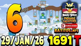 Angry Birds Friends Level 6 Tournament 1691 Highscore POWER-UP walkthrough