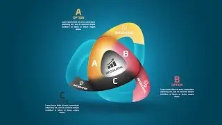 Photoshop Tutorial Graphic Design Infographic Abstract Rounded Triangles