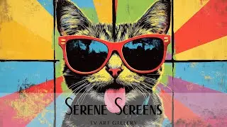 Cool Cat Pop Art - Funky Feline with Sunglasses and a Cheeky Tongue Out!