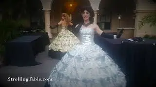 Strolling Champagne Dresses and Champagne Dolls
