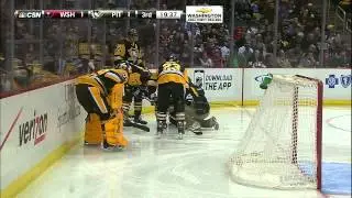 Gotta See It: Ovechkin goes chopping, finds Letang's ankle