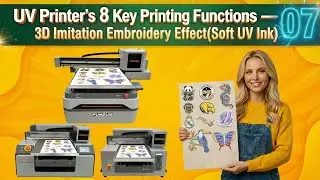 UV Printer Creates 'Printed Embroidery'? Full Process Test, Washable & Ultra-Realistic!