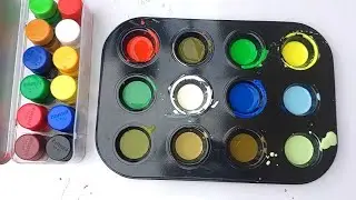 Different Colours Mixing | Red + Blue + Orange + Grey + Pink | Color Mixing Satisfying Video