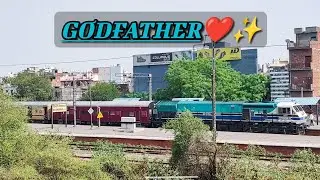Spotting the GODFATHER in Delhi !! 12001 UBL WDG-4 (GT46MAC) hauling 15036 Sampark Kranti Exp !!