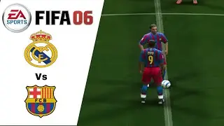 FIFA 06 Real Madrid vs FC Barcelona PS2/PCSX2 Gameplay | El Clasico | Retro FIFA 1080p Full HD