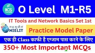 O Level M1-R5 IT Tools July 2022 Set 1 | Complete Solved Paper in Hindi | Part 1st | By Javed Sir