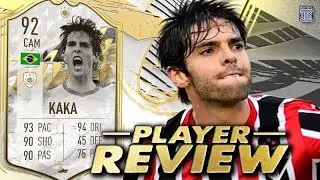 92 PRIME ICON MOMENTS KAKA PLAYER REVIEW SBC PLAYER FIFA 22 ULTIMATE TEAM