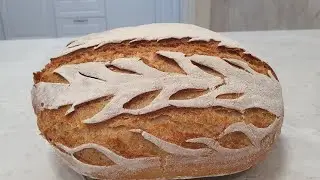 Домашний хлеб в духовке, простой вкусный.🌞