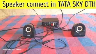 Laptop speaker connect To Tata sky set top box #tataskydth