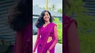 Amala Cute Saree | Hip Navel Show