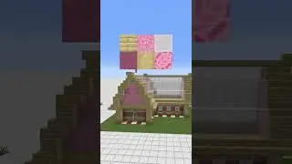 Same House Different Blocks Day 4 | #shorts #minecraftshorts
