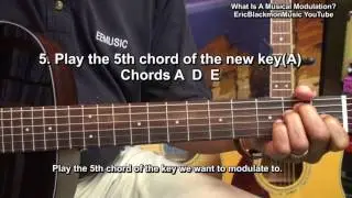 What Is A Musical Modulation? How To Modulate A Key On Guitar Lesson @EricBlackmonGuitar