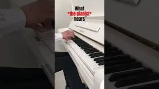 What the audience hears vs. what the pianist hears #piano #shorts @jazerleepiano