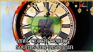 The sound of a wall clock ticking and the sound of heavy rain for insomnia and relaxation sleep