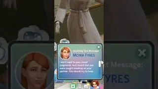 My sim got involved in the towns GOSSIP #sims4 #thesims #shorts