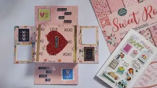 BEAUTIFUL HANDMADE FUSION OF SCRAPBOOK AND EXPLOSION BOX 😍 | DIY SCRAPBOOK + EXPLOSION BOX