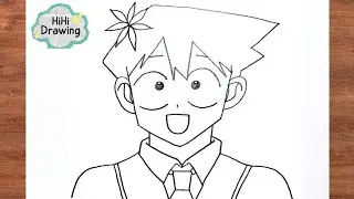 How to Draw Tadano Hitohito from Komi-san Can't Communicate | Easy Drawing Step by Step