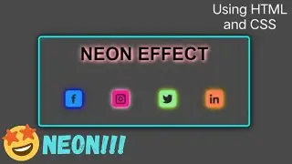 How to make 😉CSS Neon Effects for Beginners using HTML & CSS | CSS Neon Effects